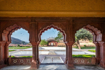 Amer Fort in Jaipur, Rajasthan, India. UNESCO world heritage.
