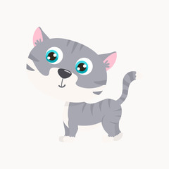 Cute cat vector illustration.