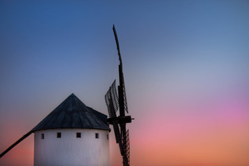 windmills from La Mancha, Spain, 