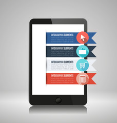 Infographic elements on smartphone2