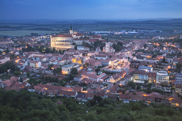 Fototapeta na wymiar Castle is in the town of Mikulov, South Moravia, Czech Republic