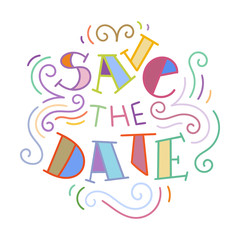 Colorful lettering phrase isolated on white background. Design element for print, t-shirt, poster, card, banner