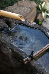 日本のつくばい、和イメージ