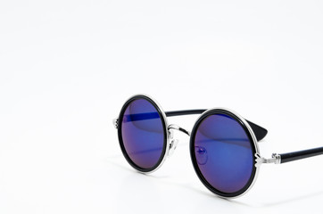 Vintage sunglasses isolate on white background.