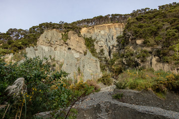Fototapeta na wymiar Mountainside Erosion At Pinnacles In New Zealand 
