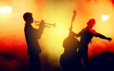 Jazz band performs at the club