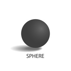 Sphere of Black Color Poster Vector Illustration