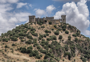 Fototapeta na wymiar Castle of Almodovar del Rio, It is a fortitude of Moslem origin, a Stage of the American producer HBO, for the series “Game of Thrones” take in Almodovar of the Rio, Spain