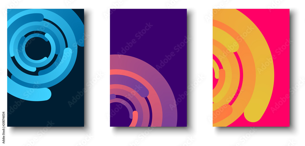 Canvas Prints colorful backgrounds with bright circles pattern.