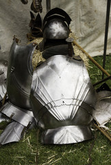 Medieval armor helmet