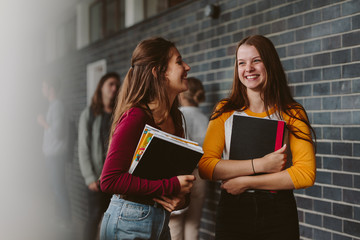 Female college students after lecture © Jacob Lund