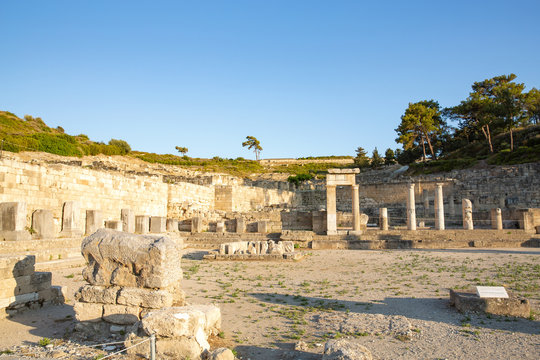 The ancient Kamiros on Rhodes Island, Mediterranean Sea, Greece