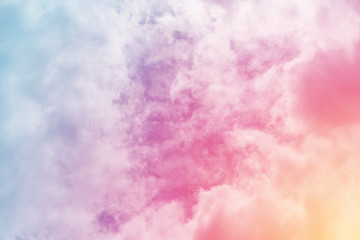 sun and cloud background with a pastel colored

