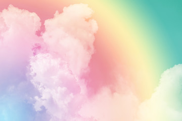 sun and cloud background with a pastel colored     © chachamp
