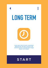 Fototapeta premium Long Term Icon