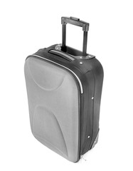 Large suitcase on white background
