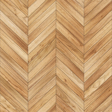 Seamless wood parquet texture chevron light brown 
