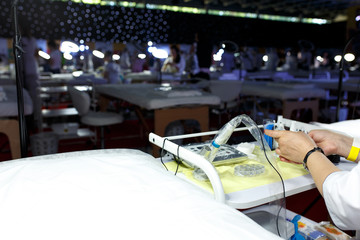 New tool of new technologies in permanent make-up. Cosmetologic competition