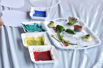 野菜スタンプ