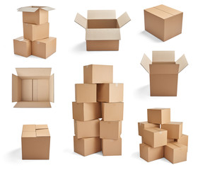 box package delivery cardboard carton