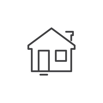 House outline icon. linear style sign for mobile concept and web design. Home simple line vector icon. Real Estate symbol, logo illustration. Pixel perfect vector graphics