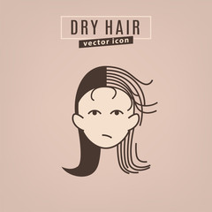 Hair problem icon