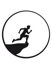 klippe mond nacht springen selbstmord suizid sport rennen sprinten schnell ausdauer training joggen laufen mann walken wettrennen fitness cool