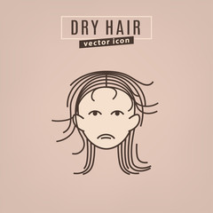 Hair problem icon