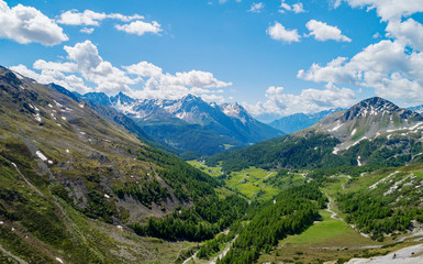 Forcola di Livigno (CH) - Vista aerea verso Poschiavo