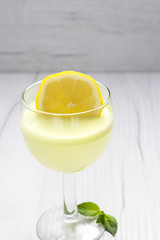 lemon freshness in dessert