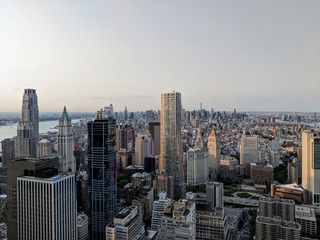 New York City skyline looking North from Lower Manhattan.