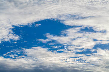 Beautiful  sky with different clouds. Natural background.selective focus.