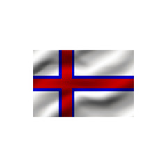 Obraz premium Flag of Faroe Islands.