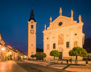 Church on the old town in Kamnik, Slovenia