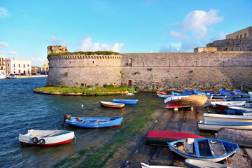 Angioino Aragonese castle of Gallipoli, Salento, Italy