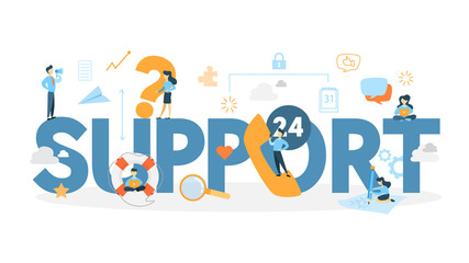 Support concept illustration.