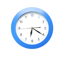 Clock on white background. Time management concept