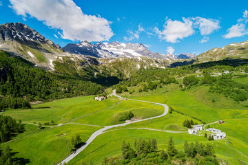 Passo del Bernina (CH) - Località la Rosa - Vista aerea