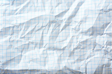 Sheet of crumpled paper, closeup