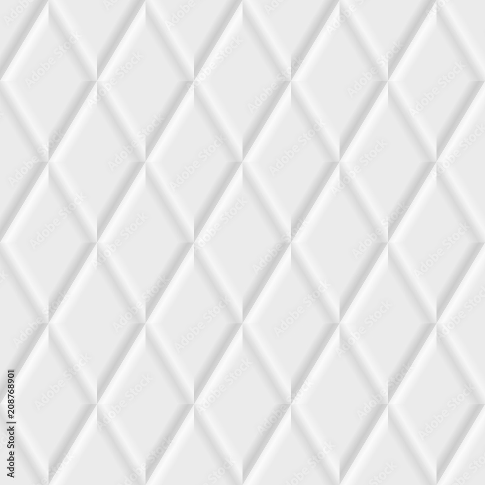Poster White background with tiles. Vector seamless pattern.