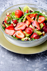 Healthy strawberry salad