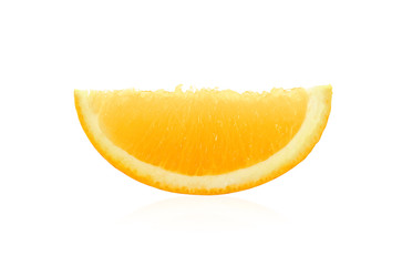 Naklejka na ściany i meble Orange slice isolated on white