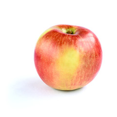 Fresh red apple isolated on white background. 