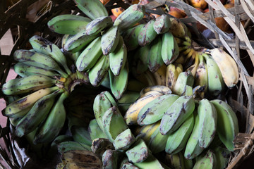 バリ島の市場のバナナ