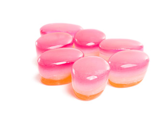 caramel candy with xylitol isolated