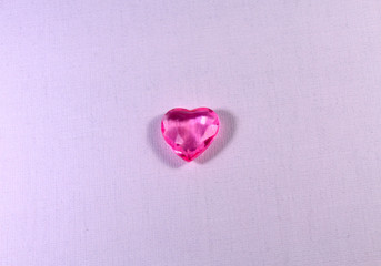 Beryl heart on a white background.