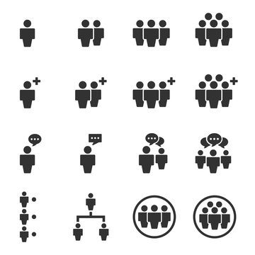 People Icons , Person work group Team Vector