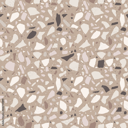 Terrazzo Seamless Pattern Tile With Pebbles And Stone Abstract Texture Background For Wrapping Paper Terrazzo Seamless Pattern Tile With Pebbles And Stone Abstract Texture Background For Wrapping Paper