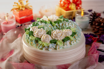 Jasmine cake to celebrate the event.