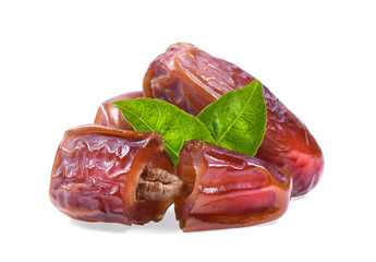 dried date on white background